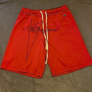Rick Owens x Champion lounge shorts - maroon
